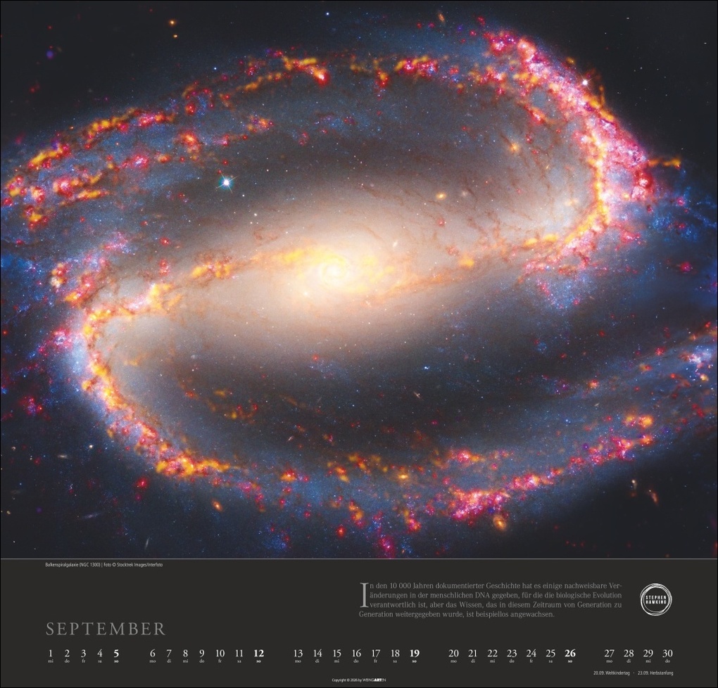 Weitere Ansicht: Stephen Hawking Kalender 2027 - Mein Universum