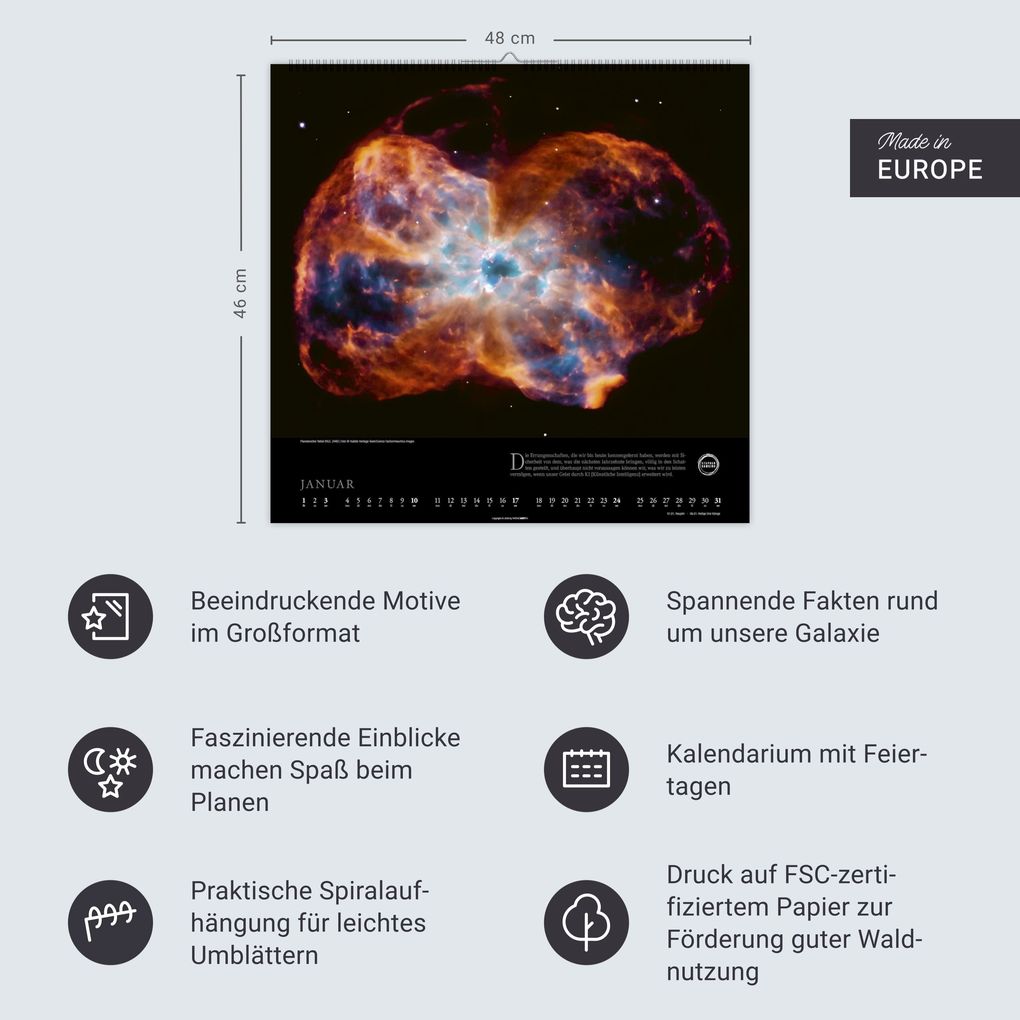 Weitere Ansicht: Stephen Hawking Kalender 2027 - Mein Universum