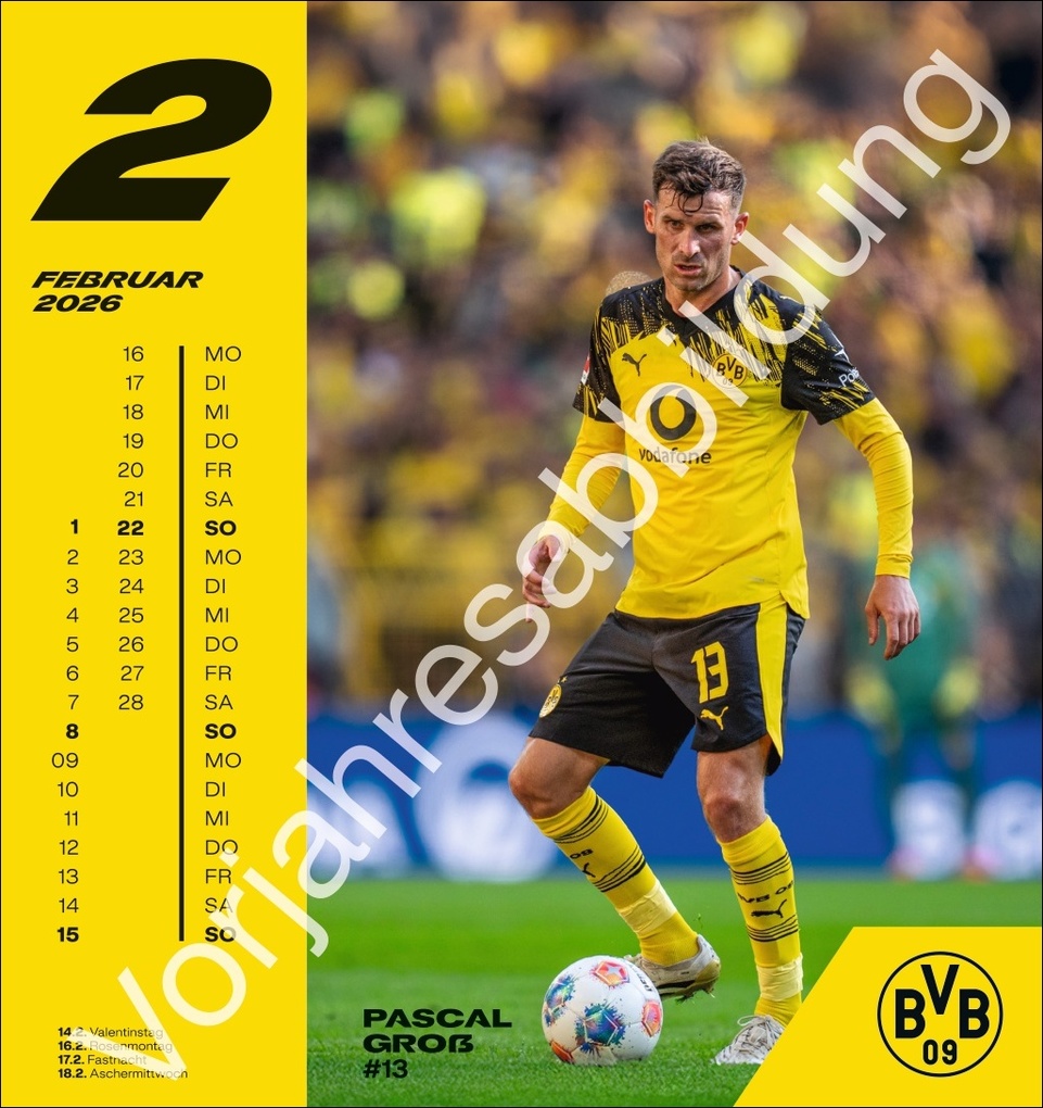 Weitere Ansicht: BVB Postkartenkalender 2027
