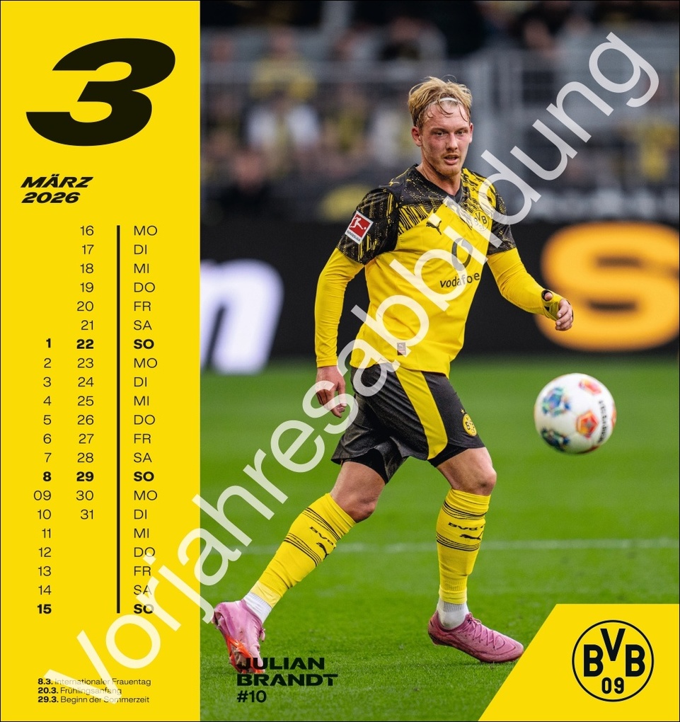 Weitere Ansicht: BVB Postkartenkalender 2027