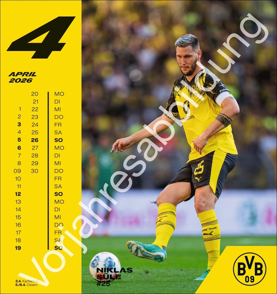 Weitere Ansicht: BVB Postkartenkalender 2027