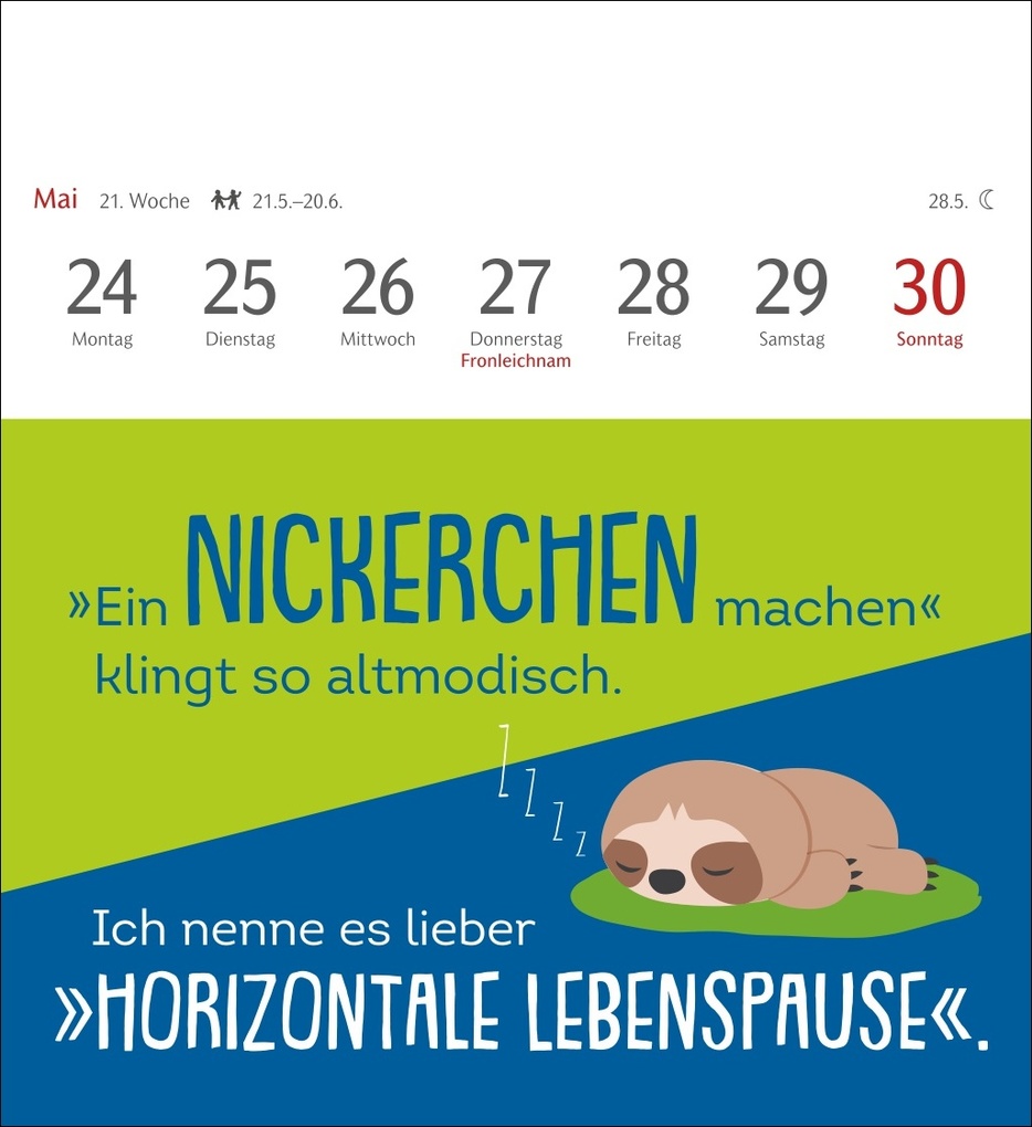 Weitere Ansicht: Der fette Vogel bricht den Ast Postkartenkalender 2027 - Wochenkalender - 53 Karten mit frechen Sprüchen