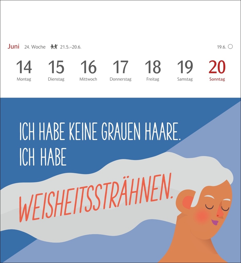 Weitere Ansicht: Der fette Vogel bricht den Ast Postkartenkalender 2027 - Wochenkalender - 53 Karten mit frechen Sprüchen