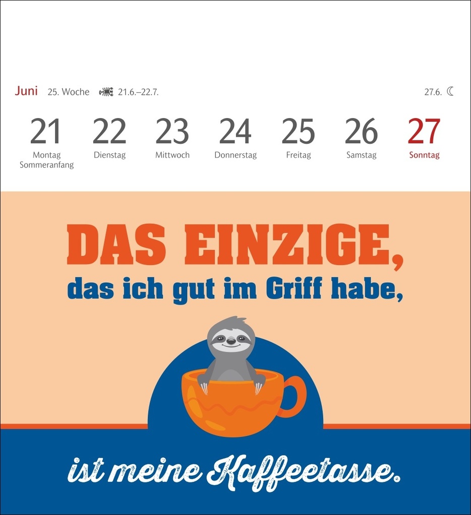 Weitere Ansicht: Der fette Vogel bricht den Ast Postkartenkalender 2027 - Wochenkalender - 53 Karten mit frechen Sprüchen