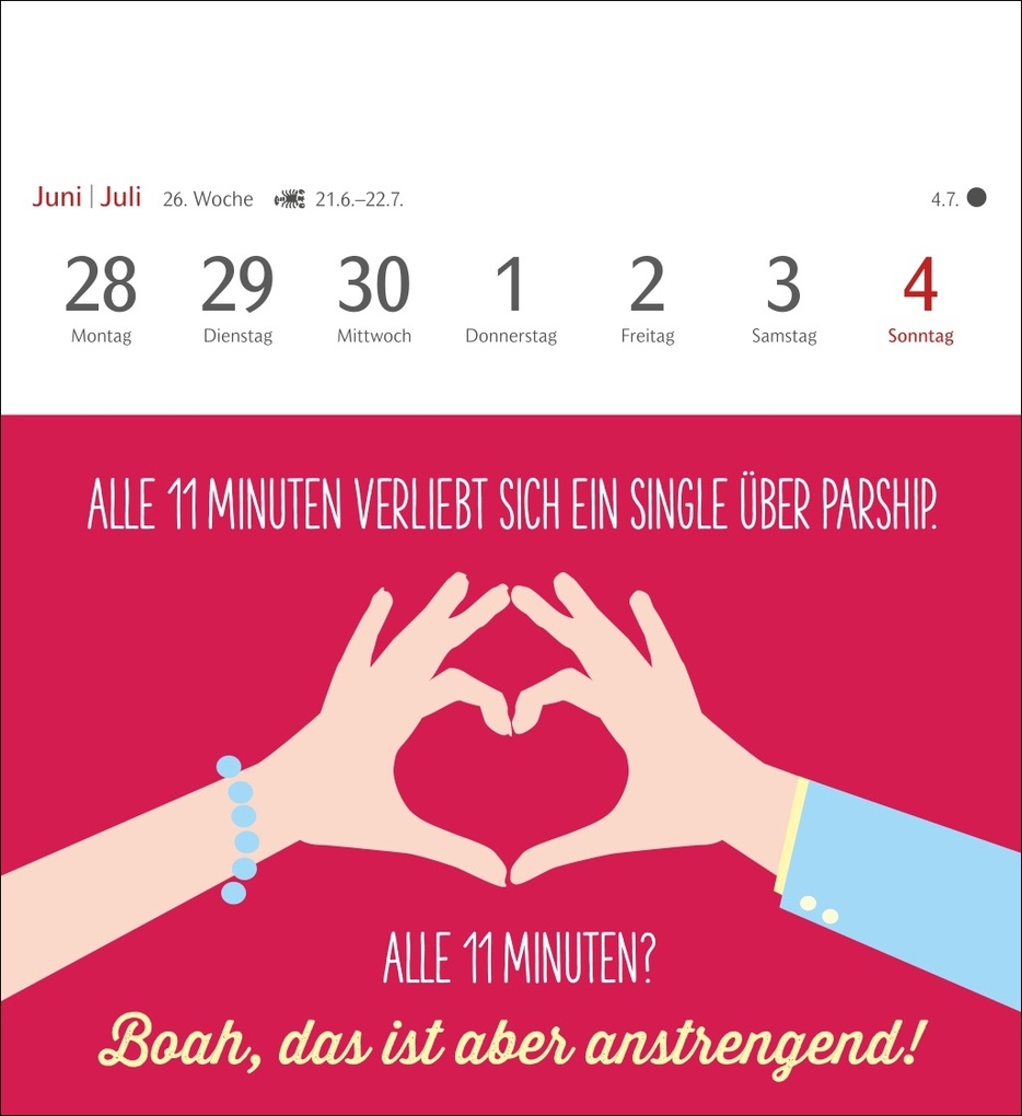 Weitere Ansicht: Der fette Vogel bricht den Ast Postkartenkalender 2027 - Wochenkalender - 53 Karten mit frechen Sprüchen