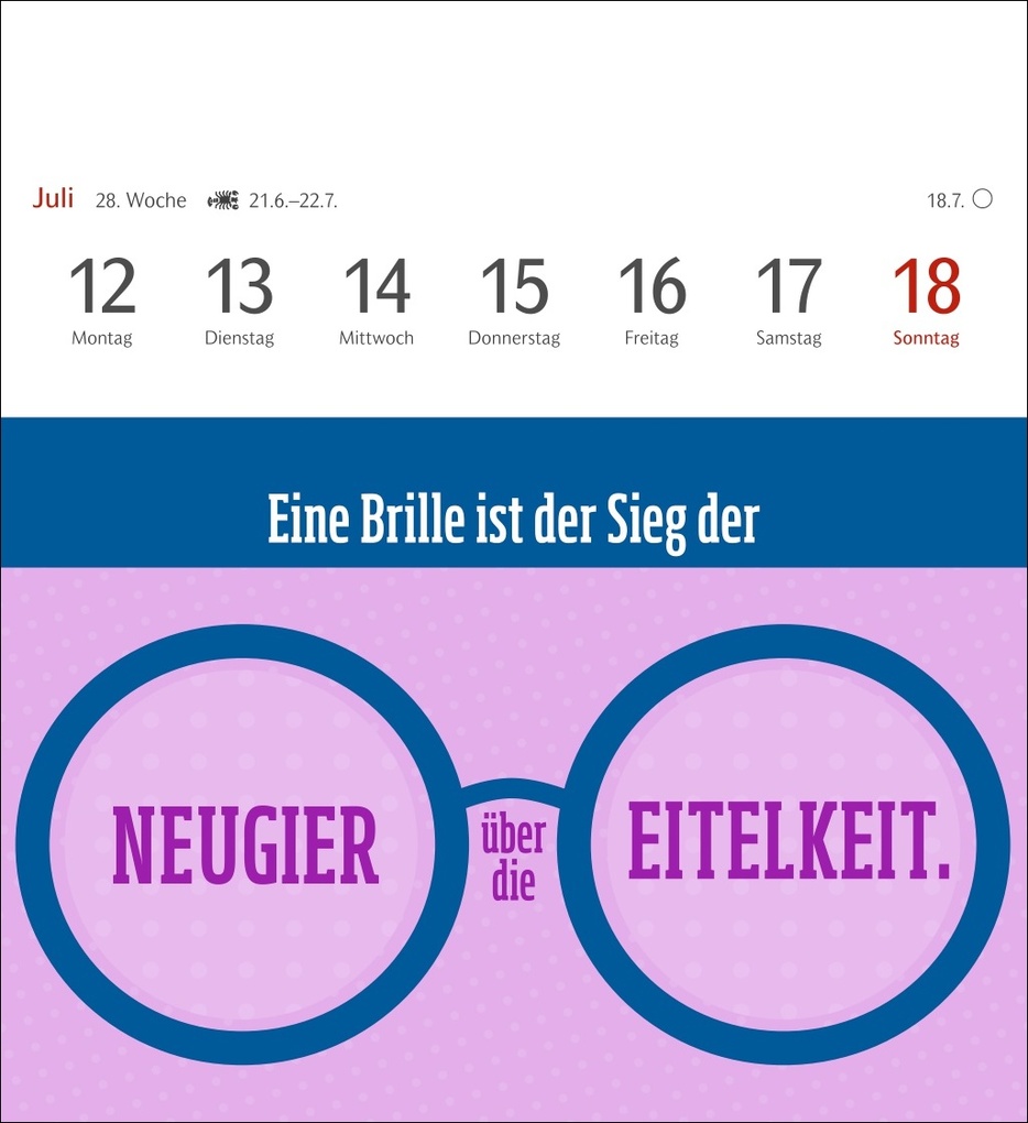 Weitere Ansicht: Der fette Vogel bricht den Ast Postkartenkalender 2027 - Wochenkalender - 53 Karten mit frechen Sprüchen