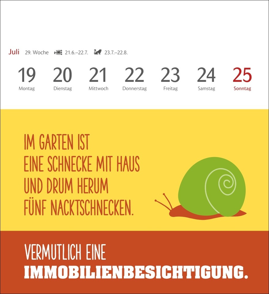 Weitere Ansicht: Der fette Vogel bricht den Ast Postkartenkalender 2027 - Wochenkalender - 53 Karten mit frechen Sprüchen