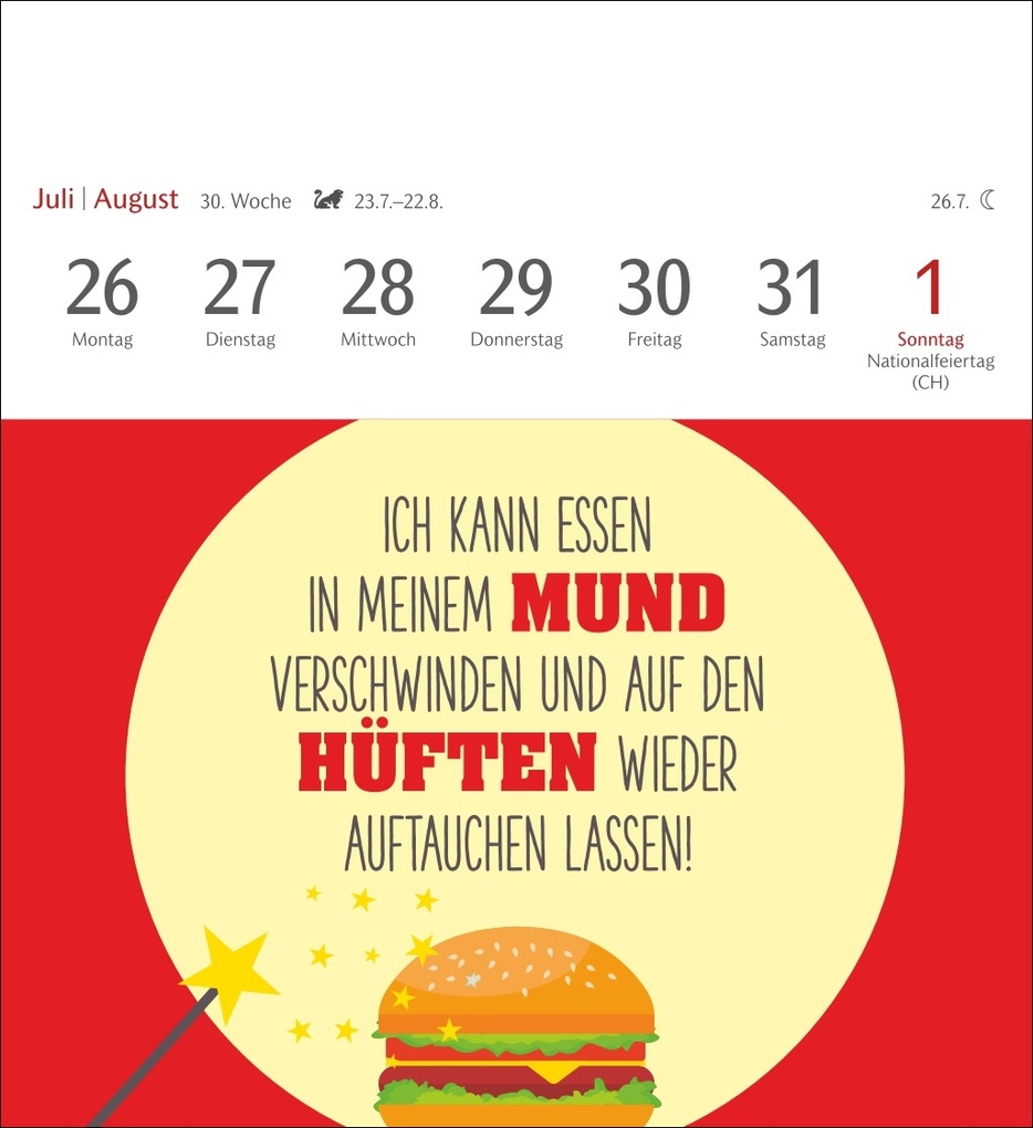 Weitere Ansicht: Der fette Vogel bricht den Ast Postkartenkalender 2027 - Wochenkalender - 53 Karten mit frechen Sprüchen