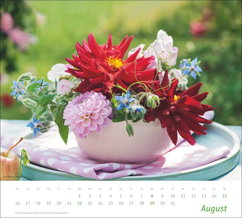 Weitere Ansicht: times&more Blumen Bildkalender 2027
