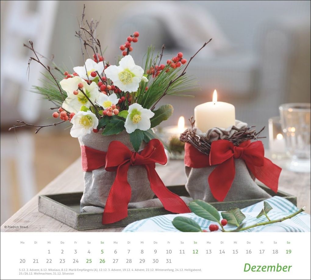 Weitere Ansicht: times&more Blumen Bildkalender 2027