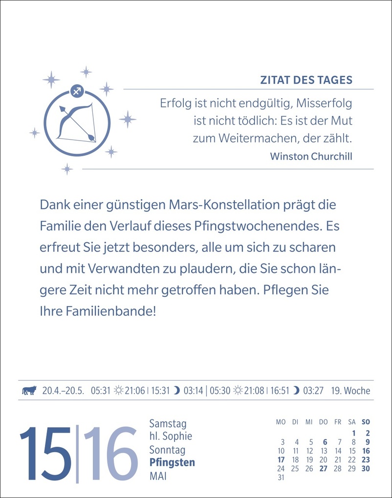Weitere Ansicht: Schütze Sternzeichenkalender 2027 - Tagesabreißkalender - Ihr Horoskop für jeden Tag | Robert Satorius
