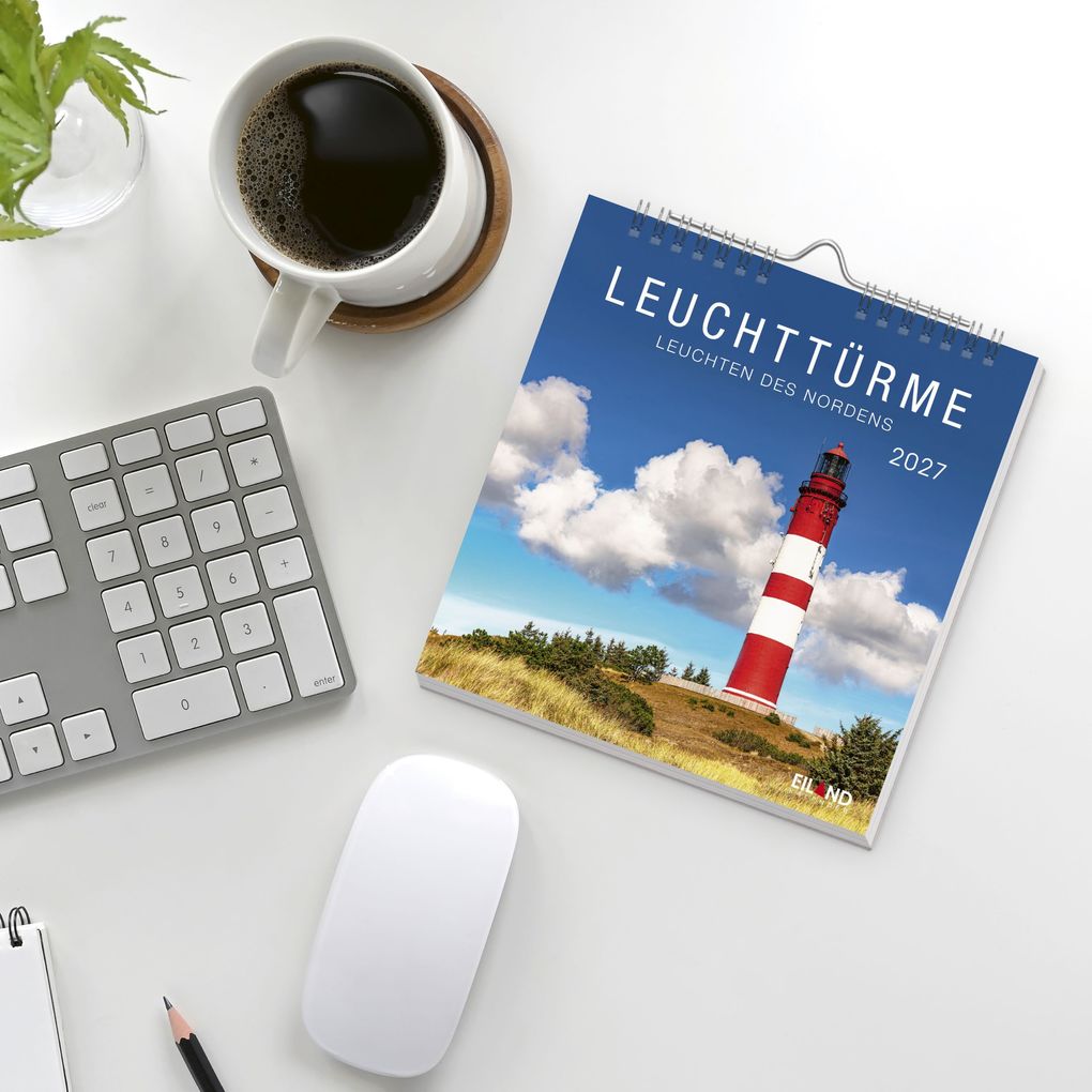 Weitere Ansicht: Leuchttürme Postkartenkalender 2027 - Leuchten des Nordens