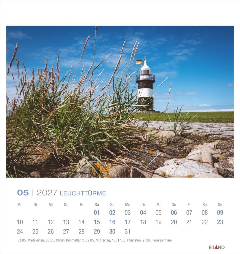 Weitere Ansicht: Leuchttürme Postkartenkalender 2027 - Leuchten des Nordens