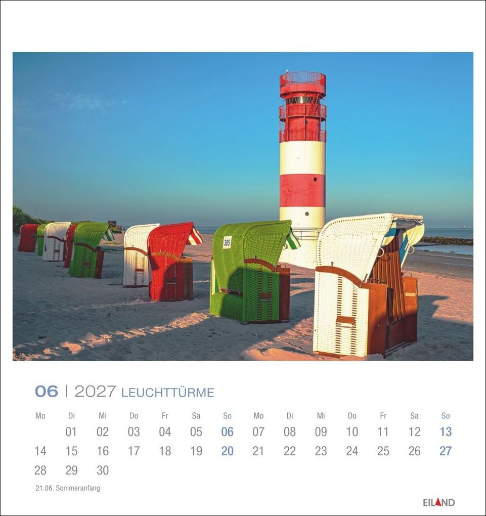 Weitere Ansicht: Leuchttürme Postkartenkalender 2027 - Leuchten des Nordens