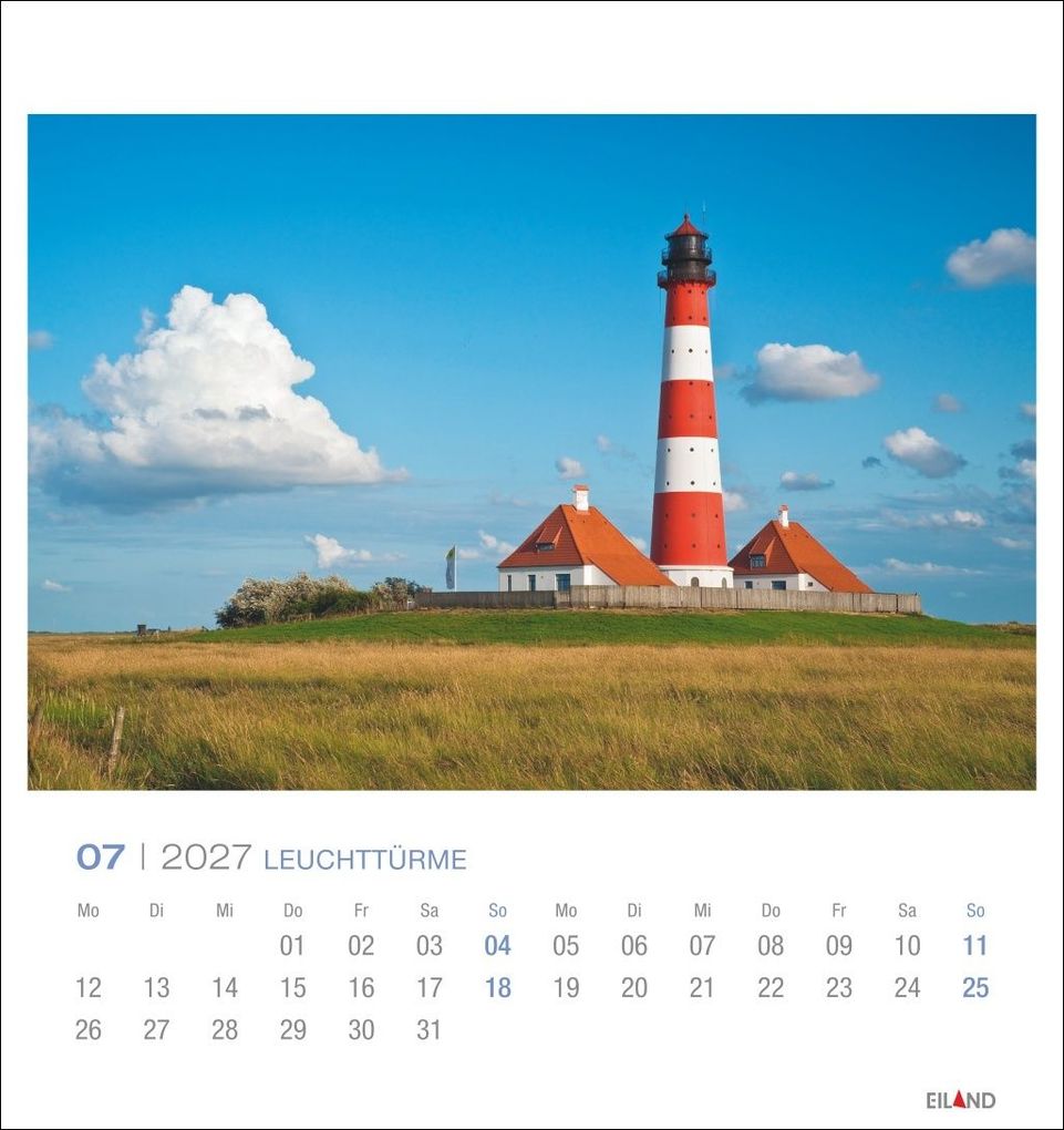 Weitere Ansicht: Leuchttürme Postkartenkalender 2027 - Leuchten des Nordens