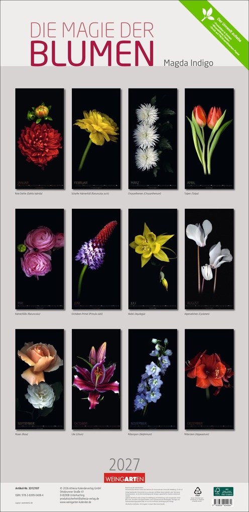 Weitere Ansicht: Die Magie der Blumen Kalender 2027