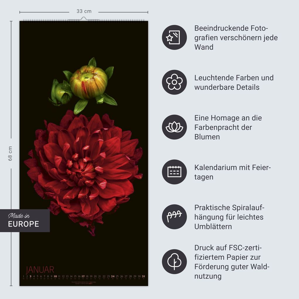 Weitere Ansicht: Die Magie der Blumen Kalender 2027