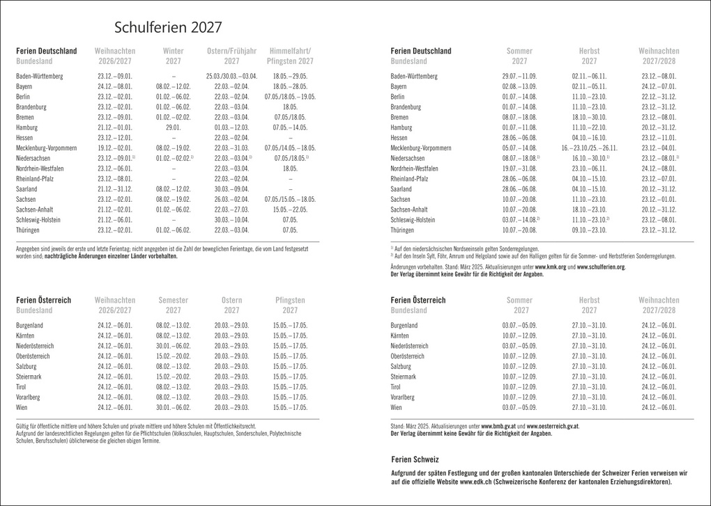 Weitere Ansicht: Kalenderbuch A6 blau 2027