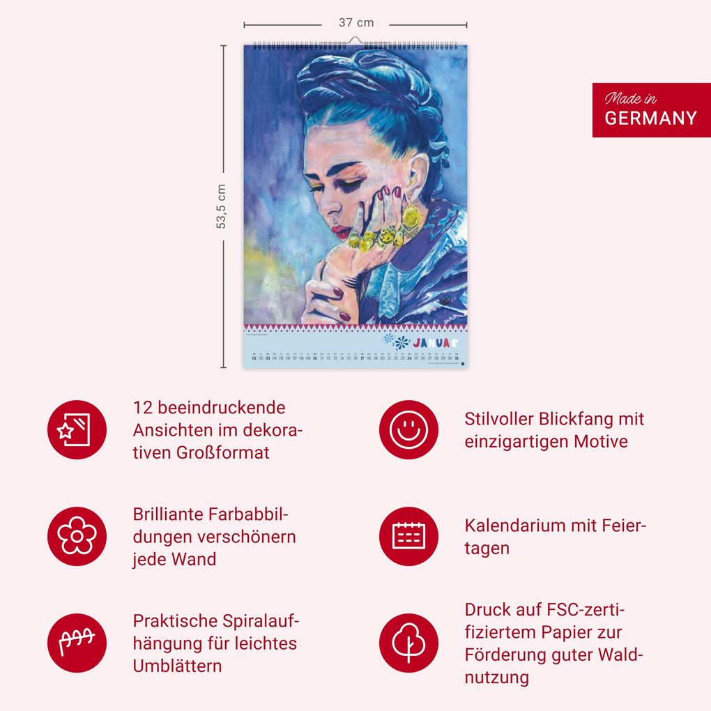 Weitere Ansicht: Frida Posterkalender 2027