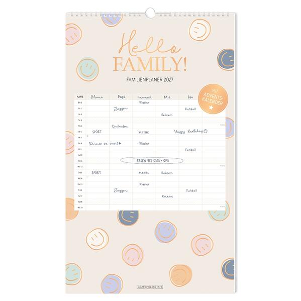 Produktbild: Familienplaner 2027 Hello Family!