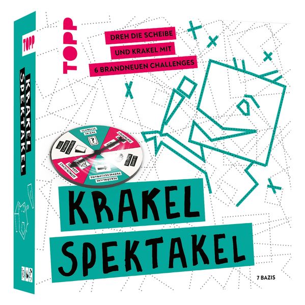 Produktbild: Krakel-Spektakel - Dreh die Scheibe und krakle mit 6 brandneuen Challenges | 7 Bazis, Bazis