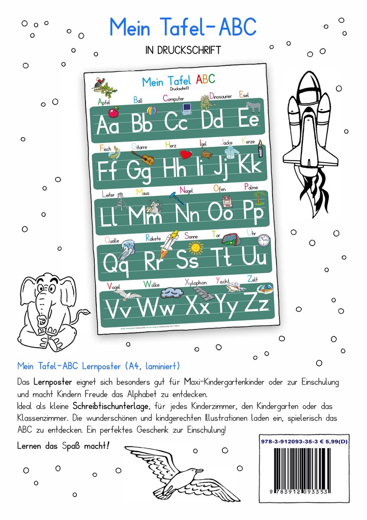 Weitere Ansicht: Mein Tafel-ABC in Druckschrift | Helga Momm