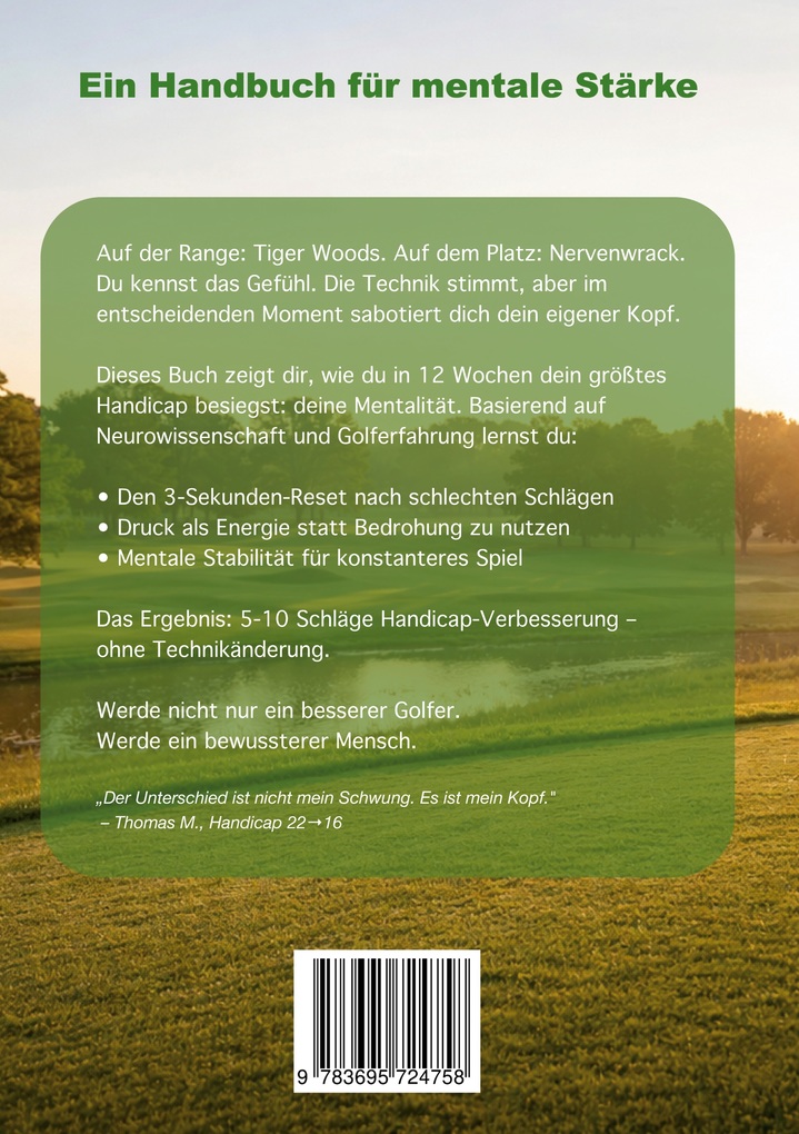 Weitere Ansicht: Bewusstes Golf | Sebastian Harke