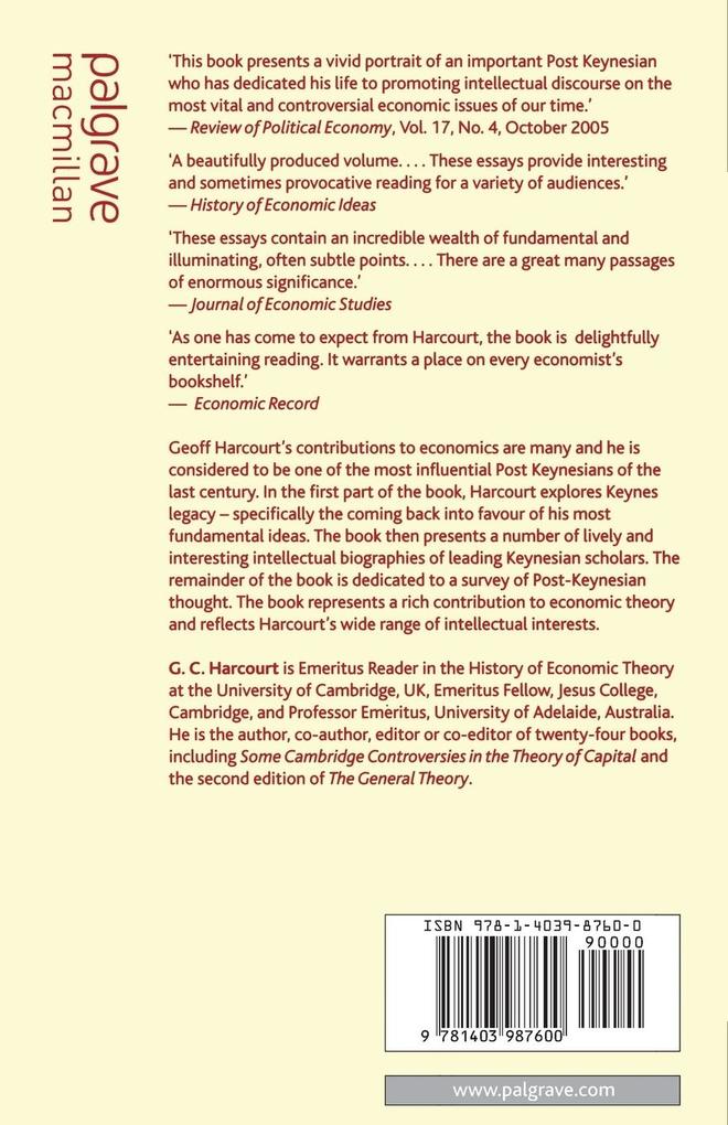 Weitere Ansicht: 50 Years a Keynesian and Other Essays | G. Harcourt