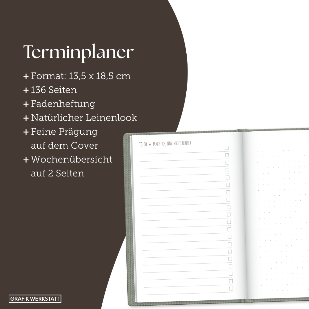 Weitere Ansicht: Terminplaner NatureArt 2027 Spruch