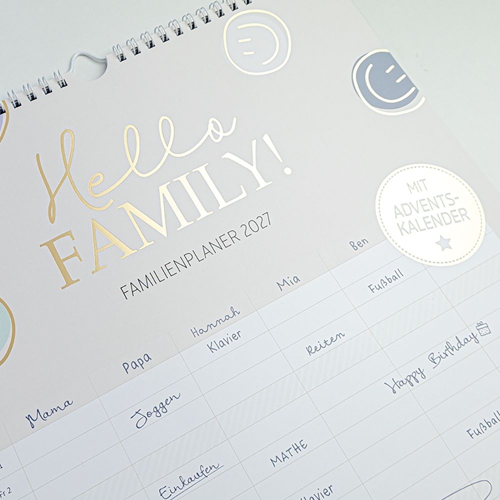 Weitere Ansicht: Familienplaner 2027 Hello Family!