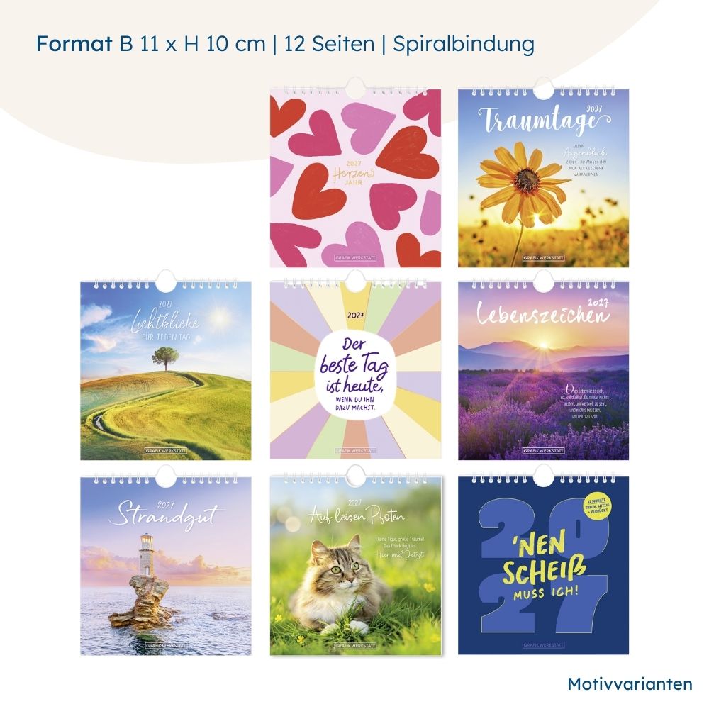 Weitere Ansicht: Postkartenkalender 2027 Herzensjahr