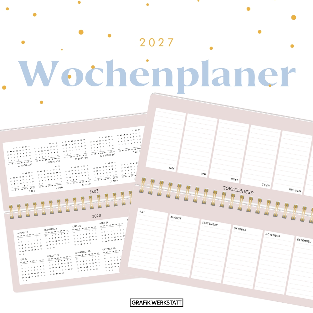 Weitere Ansicht: Wochenplaner 2027 Blumenmomente (mit Kalendarium)