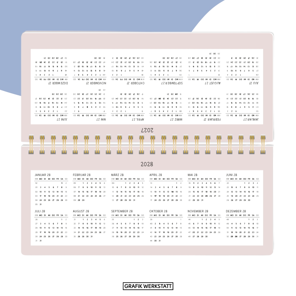 Weitere Ansicht: Wochenplaner 2027 Blumenmomente (mit Kalendarium)