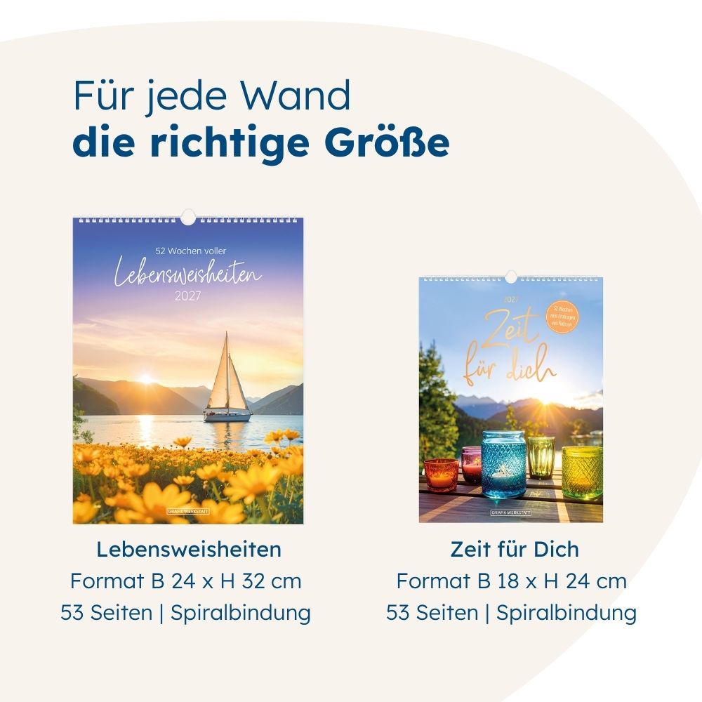 Weitere Ansicht: Wochenkalender 2027 LebensWeisheiten
