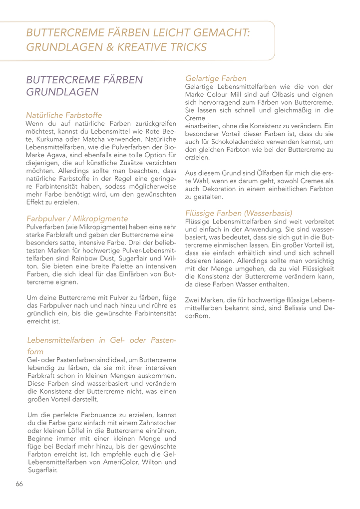 Weitere Ansicht: Buttercreme | Amelie Thies