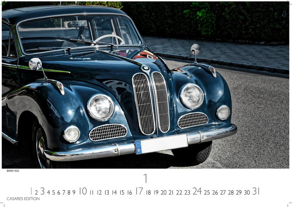Weitere Ansicht: BMW Classic Cars Kalender 2027 - Wandkalender | Fotokalender Oldtimer 24x35cm BMW Oldtimer - Hochwertiger Oldtimer Kalender.