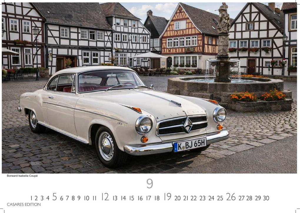 Weitere Ansicht: German Classic Cars Kalender 2027 - Wandkalender | Fotokalender Oldtimer 24x35 cm - deutsche Oldtimer - Meisterwerke deutscher Automobilgeschichte
