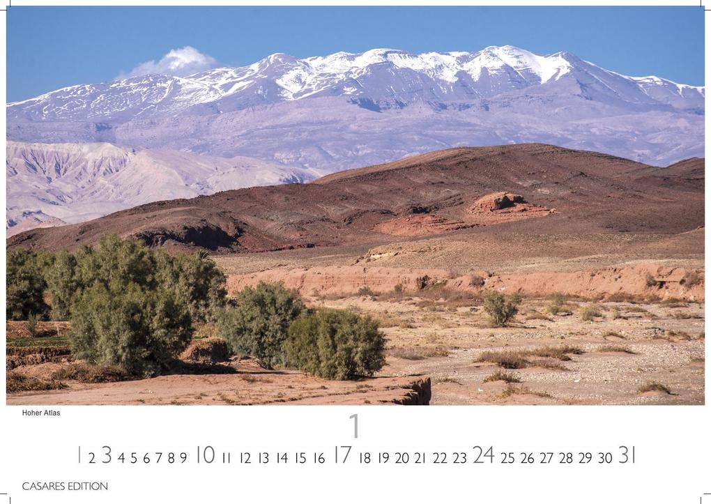 Weitere Ansicht: Marokko Kalender 2027 - Wandkalender | Fotokalender Afrika 24x35 cm - Hochwertiger . für das Jahr 2027 - mit beeindruckenden Bildern aus Marokko. | H. W. Schawe
