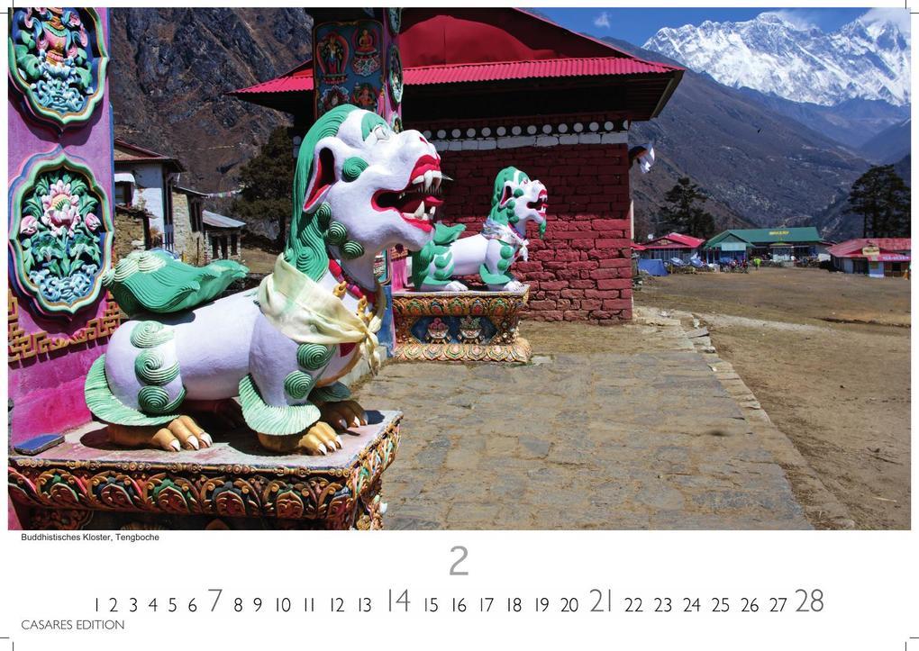 Weitere Ansicht: Nepal Kalender 2027 - Wandkalender | Fotokalender Asien 35x50cm Grosses Format - Atemberaubende Fotos der Himalaya-Gipfel, Tempel und heiligen Stätten Nepals