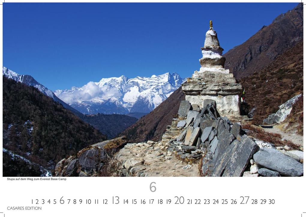 Weitere Ansicht: Nepal Kalender 2027 - Wandkalender | Fotokalender Asien 35x50cm Grosses Format - Atemberaubende Fotos der Himalaya-Gipfel, Tempel und heiligen Stätten Nepals