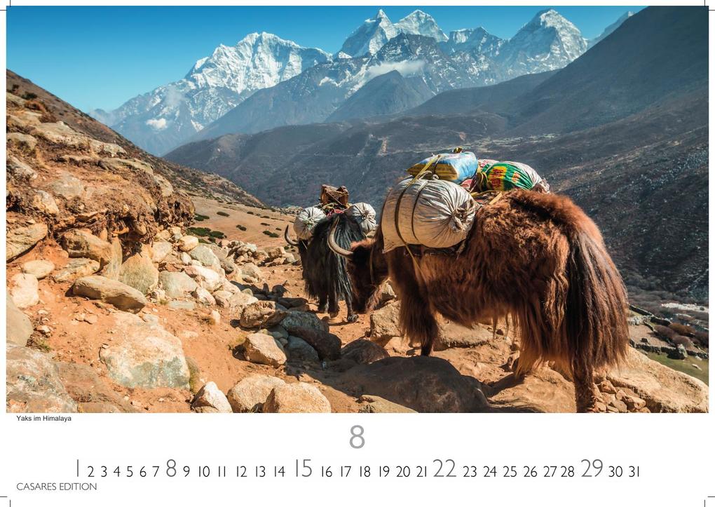 Weitere Ansicht: Nepal Kalender 2027 - Wandkalender | Fotokalender Asien 35x50cm Grosses Format - Atemberaubende Fotos der Himalaya-Gipfel, Tempel und heiligen Stätten Nepals