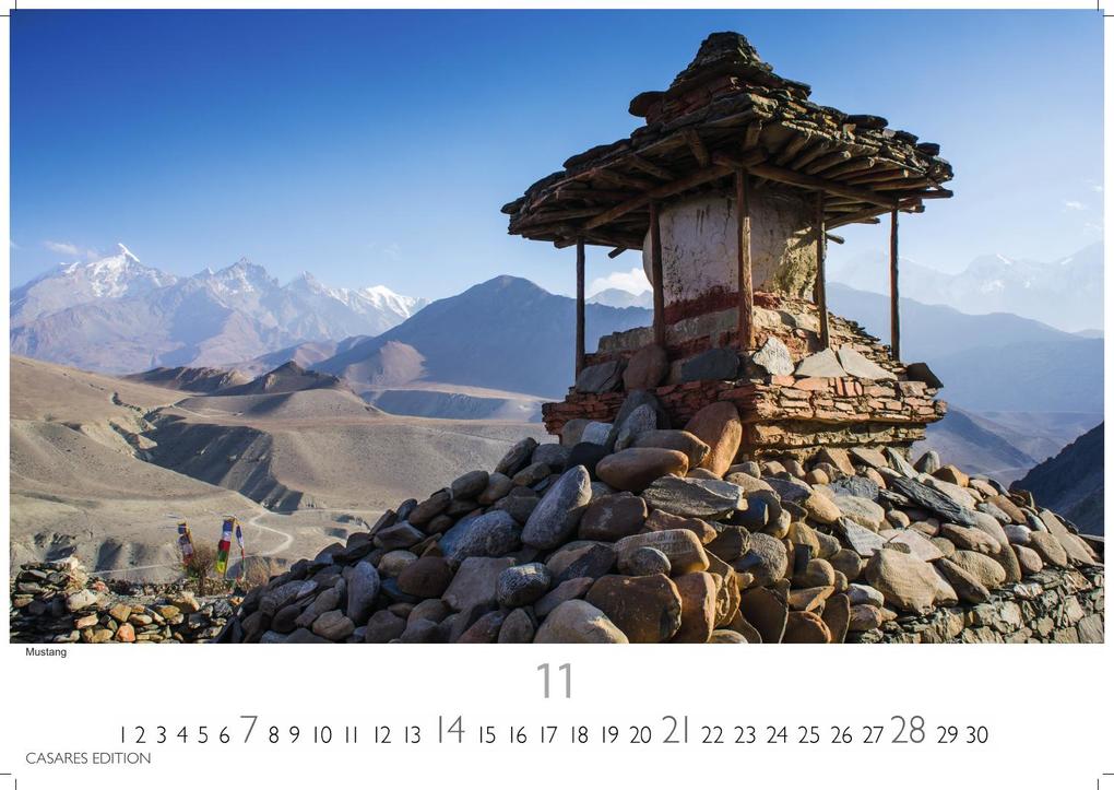 Weitere Ansicht: Nepal Kalender 2027 - Wandkalender | Fotokalender Asien 35x50cm Grosses Format - Atemberaubende Fotos der Himalaya-Gipfel, Tempel und heiligen Stätten Nepals