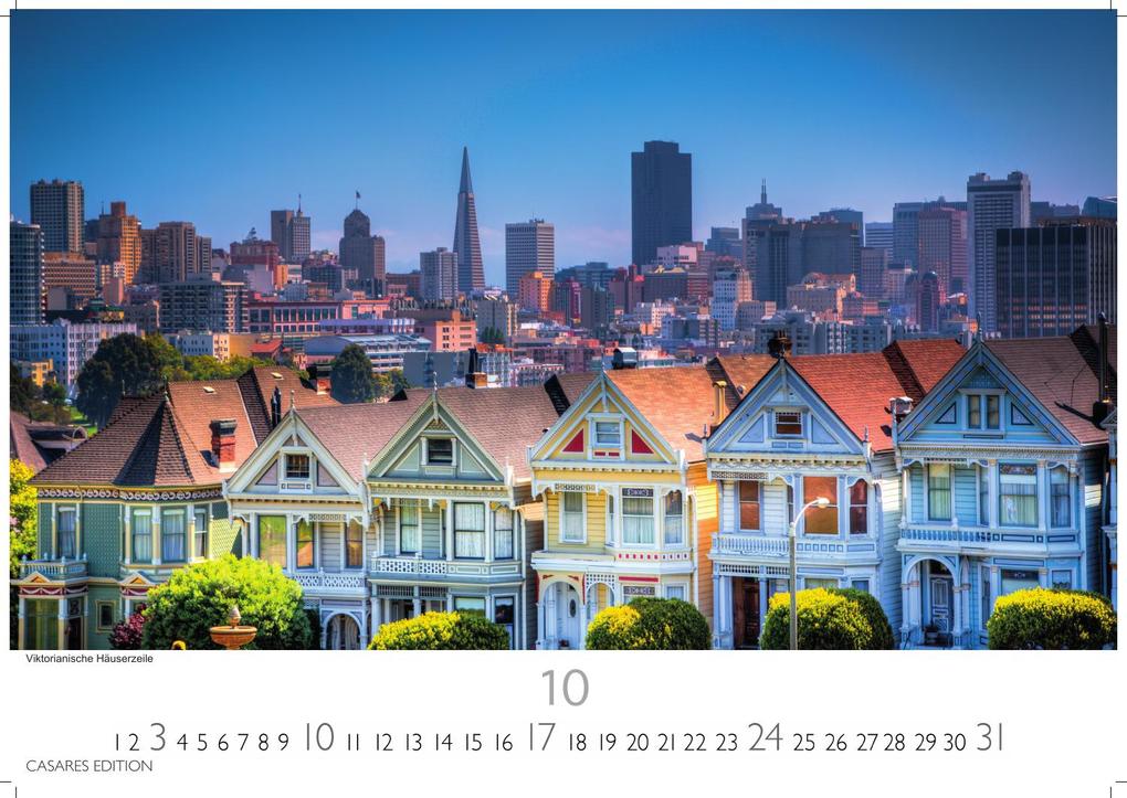 Weitere Ansicht: San Francisco Kalender 2027 - Wandkalender | Fotokalender Nordamerika 35x50cm - Faszinierende Bilder aus der Stadt der Hügel, perfekt als Deko & Geschenkidee