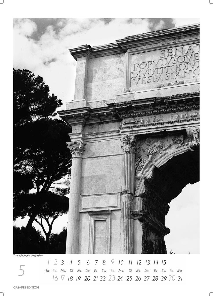 Weitere Ansicht: Rom schwarz-weiss Kalender 2027 - Wandkalender | Fotokalender Italien 29x21cm - . mit Historischen Motiven - Perfekt für Kunst, Architektur & Rom-Liebhaber | H. W. Schawe