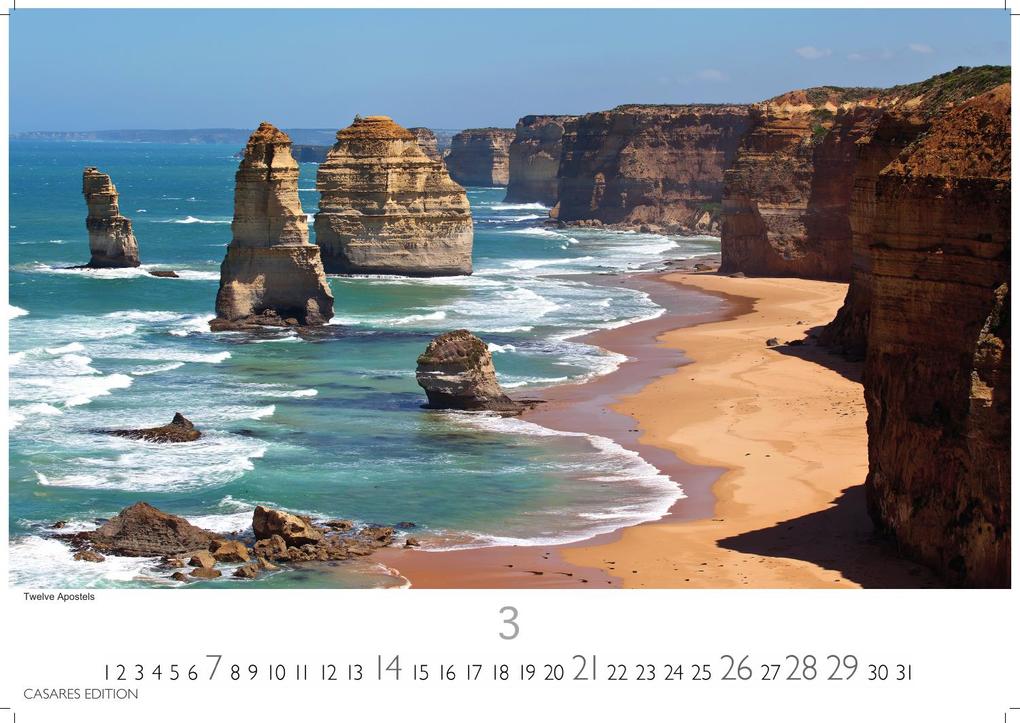 Weitere Ansicht: Australien Kalender 2027 - Wandkalender | Fotokalender Ozeanien 35x50cm - 12 atemberaubende Landschaften aus Down Under, perfekt als Geschenk & Wanddeko