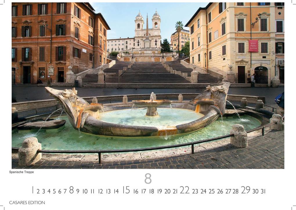 Weitere Ansicht: Rom Kalender 2027 - Wandkalender | Fotokalender Italien 24x35 cm - mit den schönsten Motiven der Ewigen Stadt | Kolosseum, Petersdom, Tiber, Pantheon.
