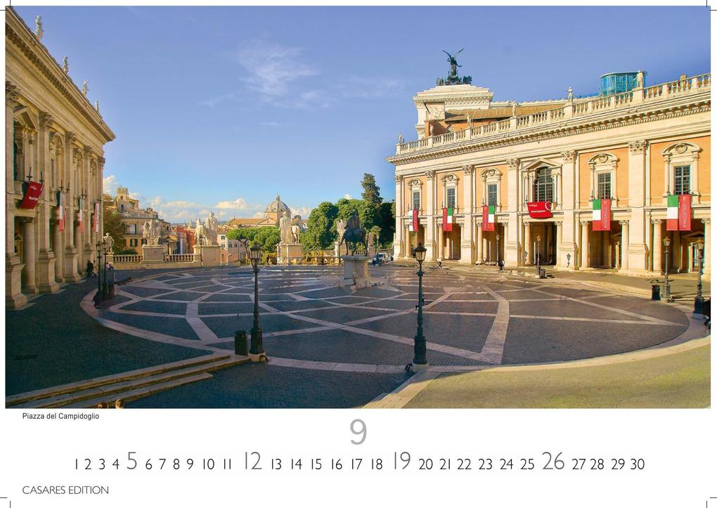 Weitere Ansicht: Rom Kalender 2027 - Wandkalender | Fotokalender Italien 24x35 cm - mit den schönsten Motiven der Ewigen Stadt | Kolosseum, Petersdom, Tiber, Pantheon.