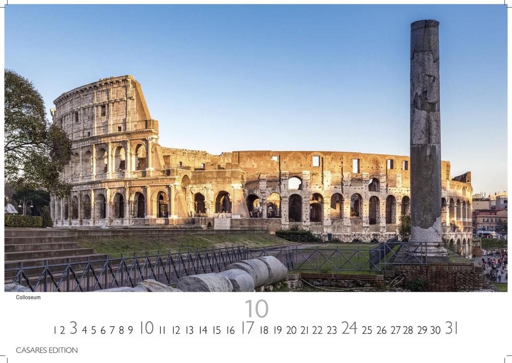 Weitere Ansicht: Rom Kalender 2027 - Wandkalender | Fotokalender Italien 24x35 cm - mit den schönsten Motiven der Ewigen Stadt | Kolosseum, Petersdom, Tiber, Pantheon.