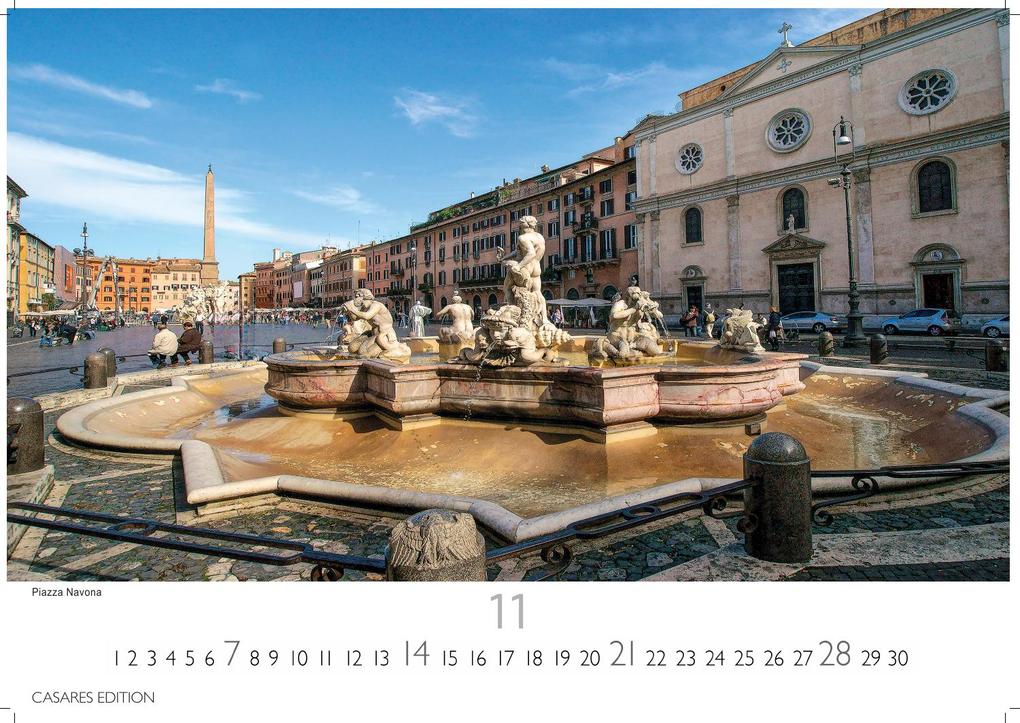 Weitere Ansicht: Rom Kalender 2027 - Wandkalender | Fotokalender Italien 24x35 cm - mit den schönsten Motiven der Ewigen Stadt | Kolosseum, Petersdom, Tiber, Pantheon.