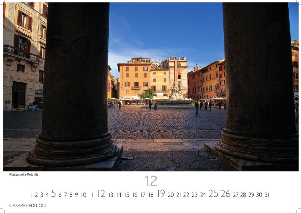 Weitere Ansicht: Rom Kalender 2027 - Wandkalender | Fotokalender Italien 24x35 cm - mit den schönsten Motiven der Ewigen Stadt | Kolosseum, Petersdom, Tiber, Pantheon.